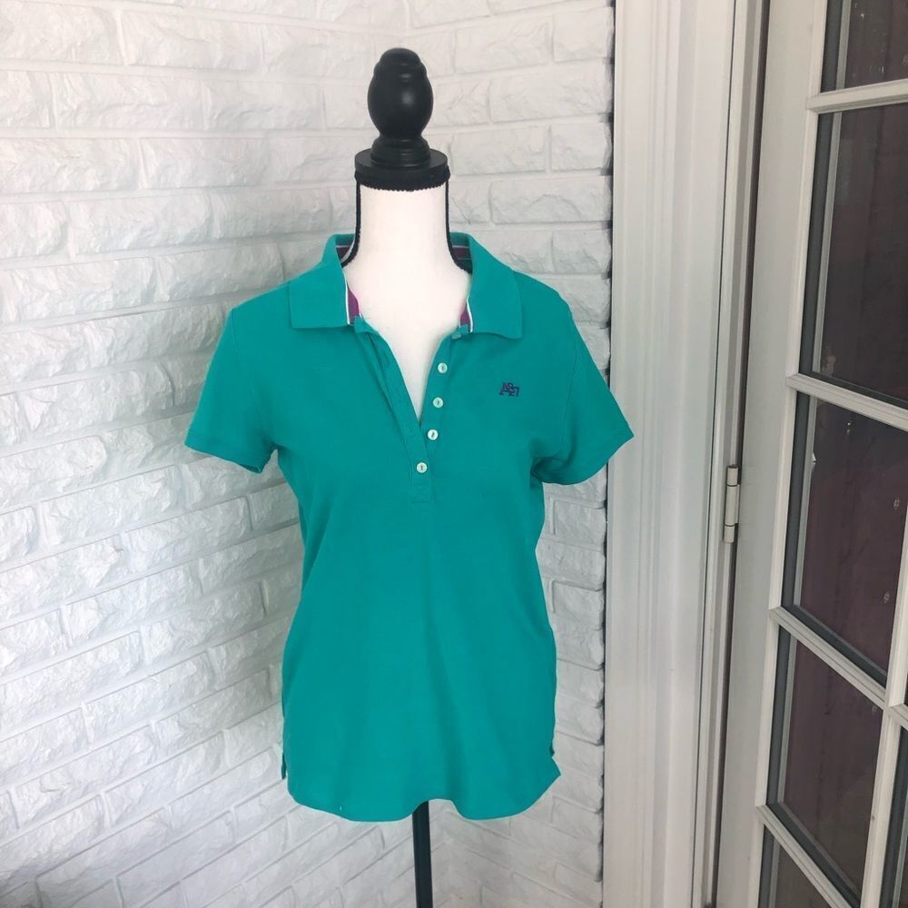 Short Sleeved Polo in Turquoise!